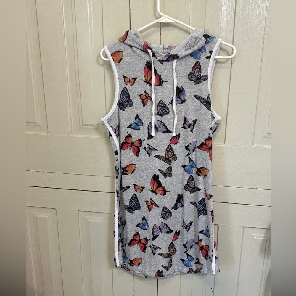 Butterfly Print Sleeveless Dress